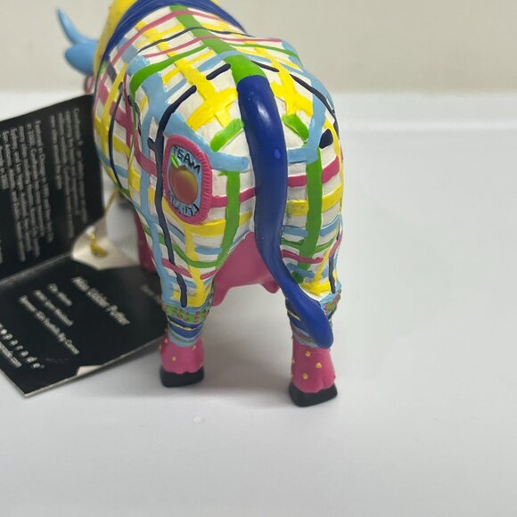 Cow Parade Miss Udder Putter Golfing Cow #7702 Team Atlanta Resin Figure - Picture 4 of 9